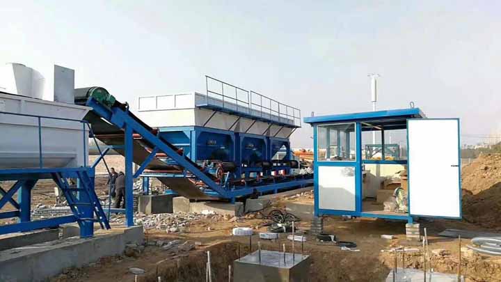 穩(wěn)定土拌合站施工現(xiàn)場(chǎng)圖12 穩(wěn)定土拌合站施工現(xiàn)場(chǎng)圖12